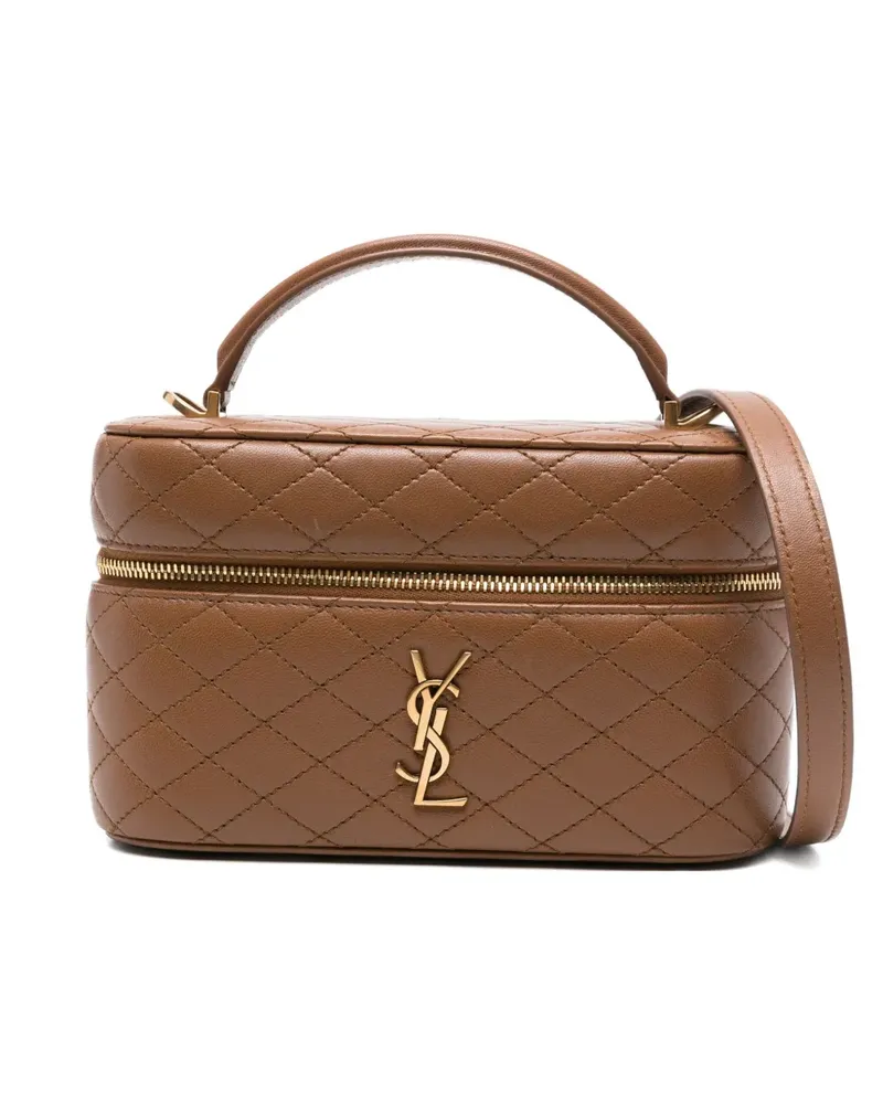 Saint Laurent Gesteppter Gaby mini Tote Bag - Braun Braun