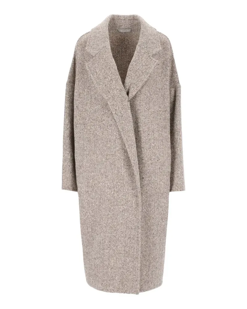Dušan oversized herringbone coat - Braun Braun
