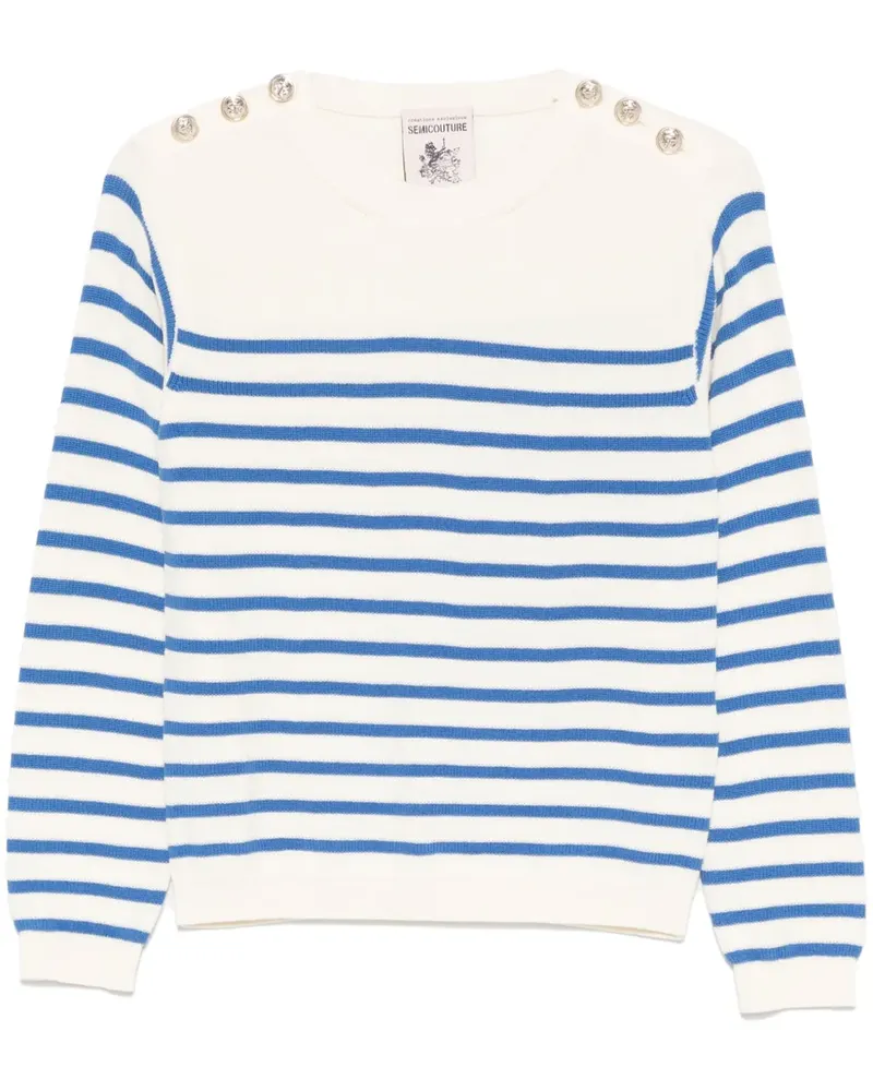 Semicouture Perla Pullover - A01L3 BIANCO A01l3