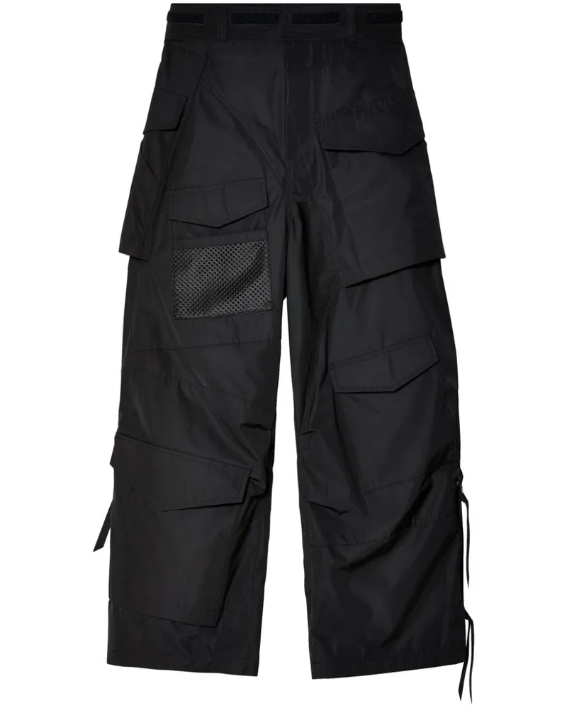 Junya Watanabe Cargohose mit weitem Bein - Schwarz Schwarz