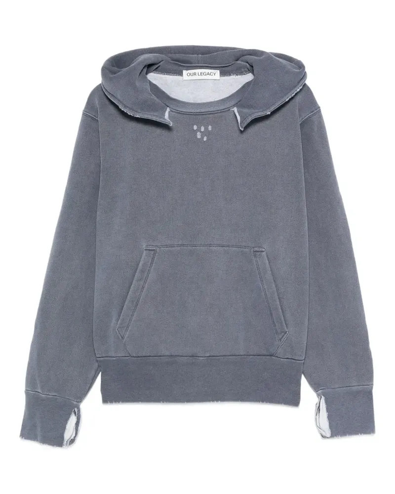 Our Legacy Hoodie mit tiefen Schultern - Blau Blau
