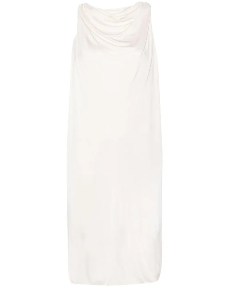 Lanvin Midikleid mit Brosche - Nude Nude