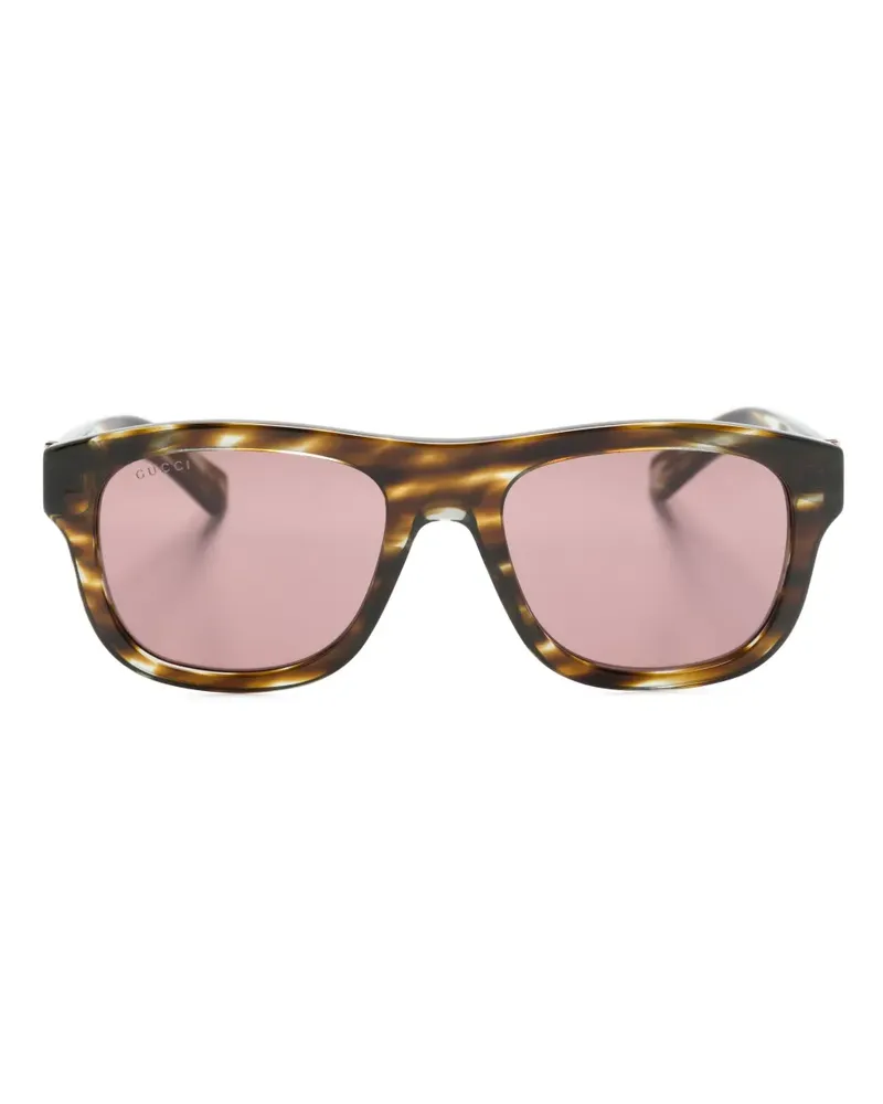 Gucci Sonnenbrille in Schildpattoptik - Braun Braun