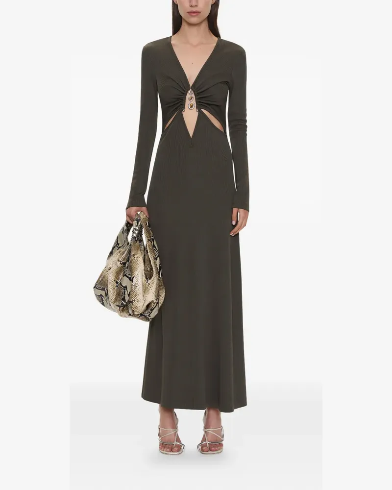 Christopher Esber Langärmeliges Midikleid - Grün Grün