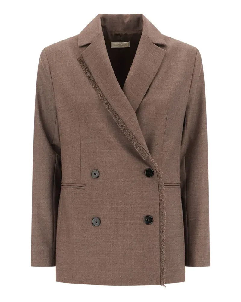 Antonelli Firenze Doppelreihiger Blazer - Braun Braun