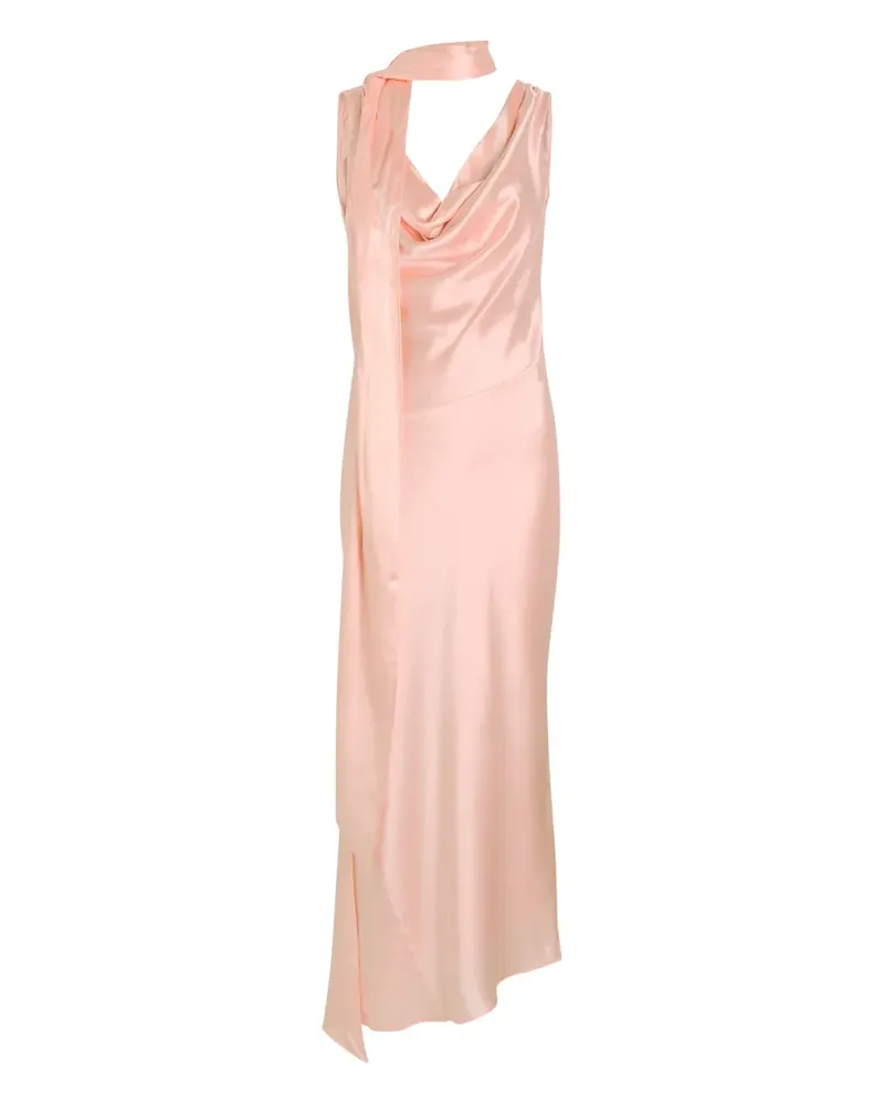 De La Vali Thebe Midikleid - Rosa Rosa