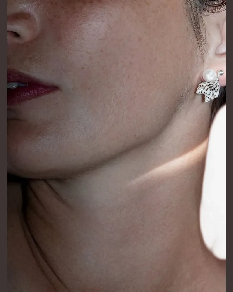 Santangelo shell pearl earrings - Silber Silber