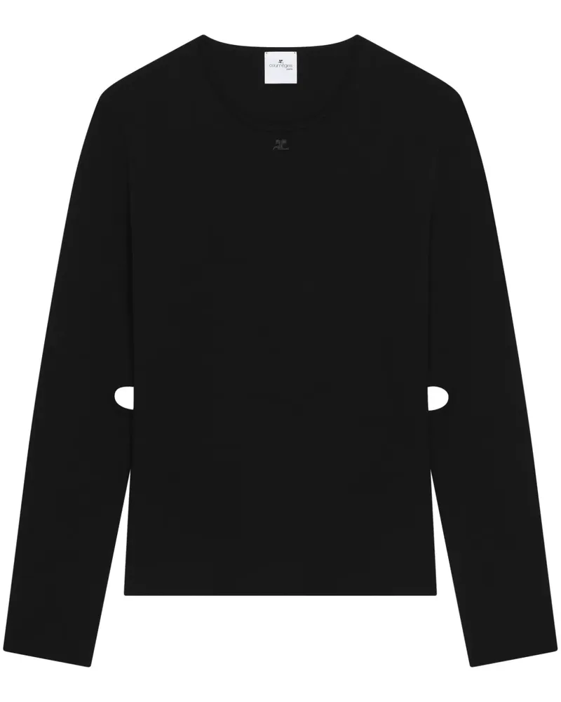 Courrèges Pullover mit Cut-Out - Schwarz Schwarz