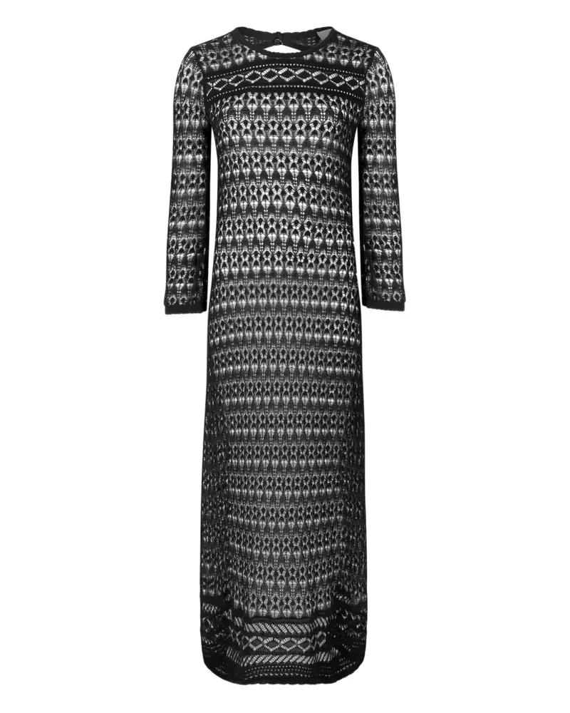 Isabel Marant Rückenfreies Paloma Spitzenkleid - Schwarz Schwarz