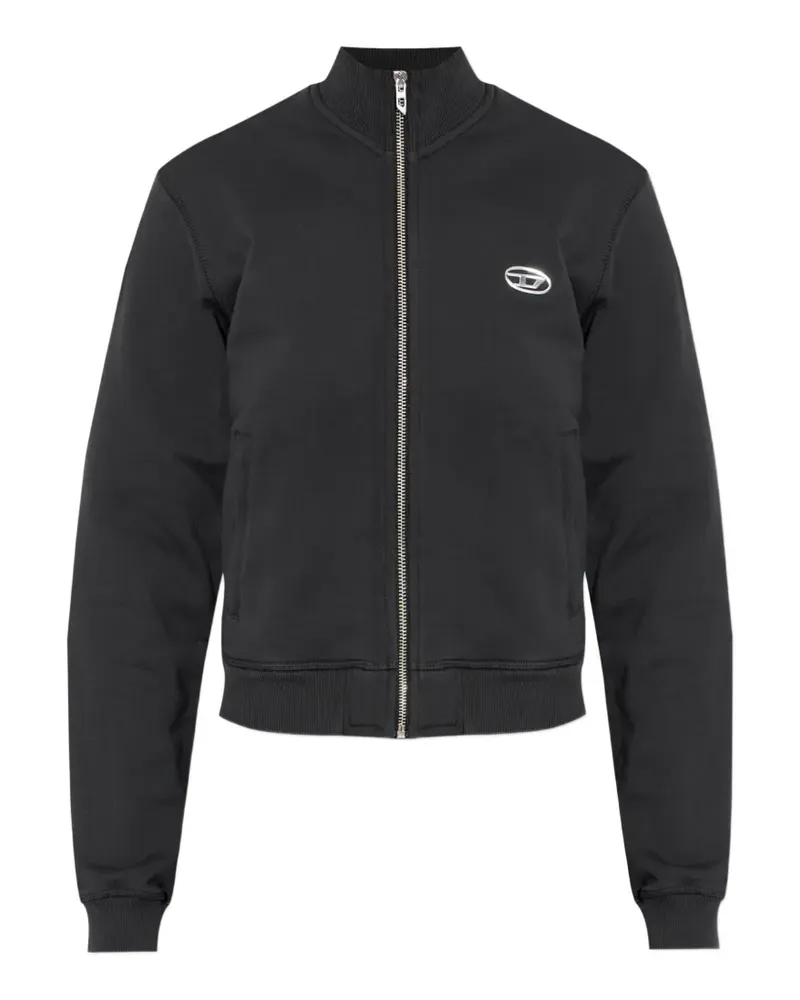 Diesel zip-up bomber jacket - Schwarz Schwarz