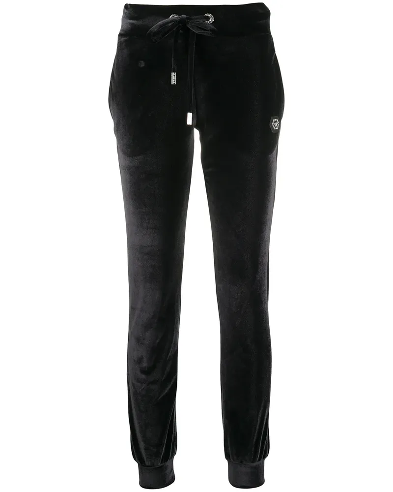 Philipp Plein Jogginghose mit Monogramm - Schwarz Schwarz