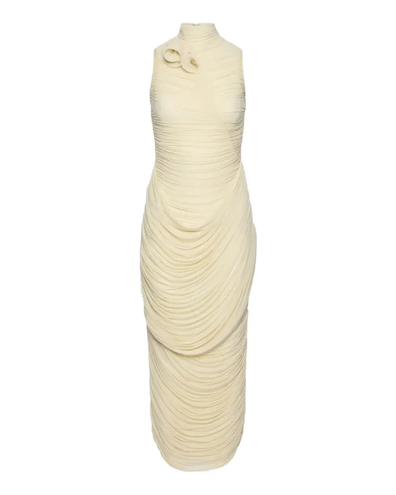 Magda Butrym Drapiertes Maxikleid - Nude Nude