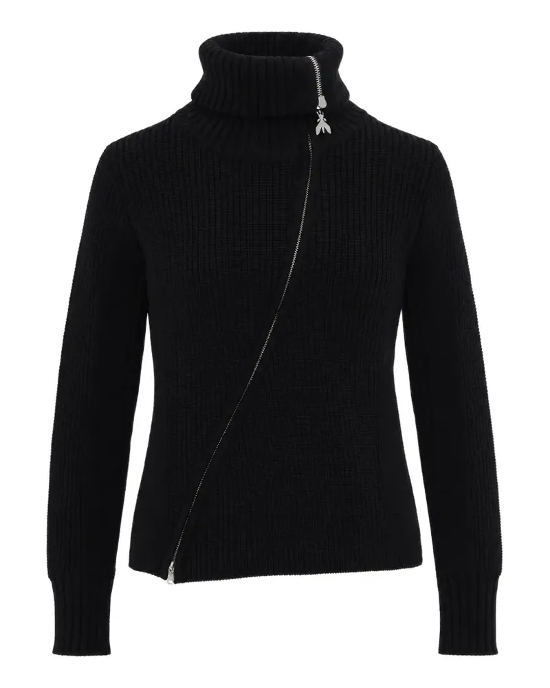 Patrizia Pepe Asymmetrischer Cardigan - Schwarz Schwarz
