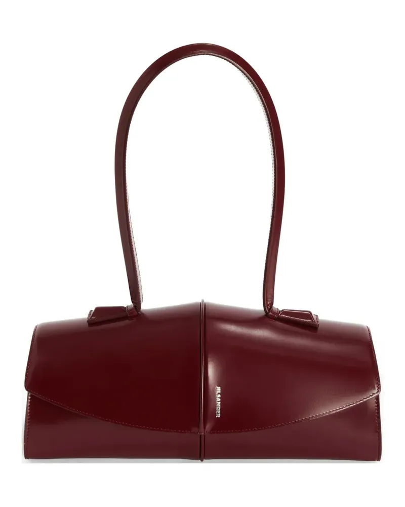 Jil Sander Linea Schultertasche aus Leder - Rot Rot