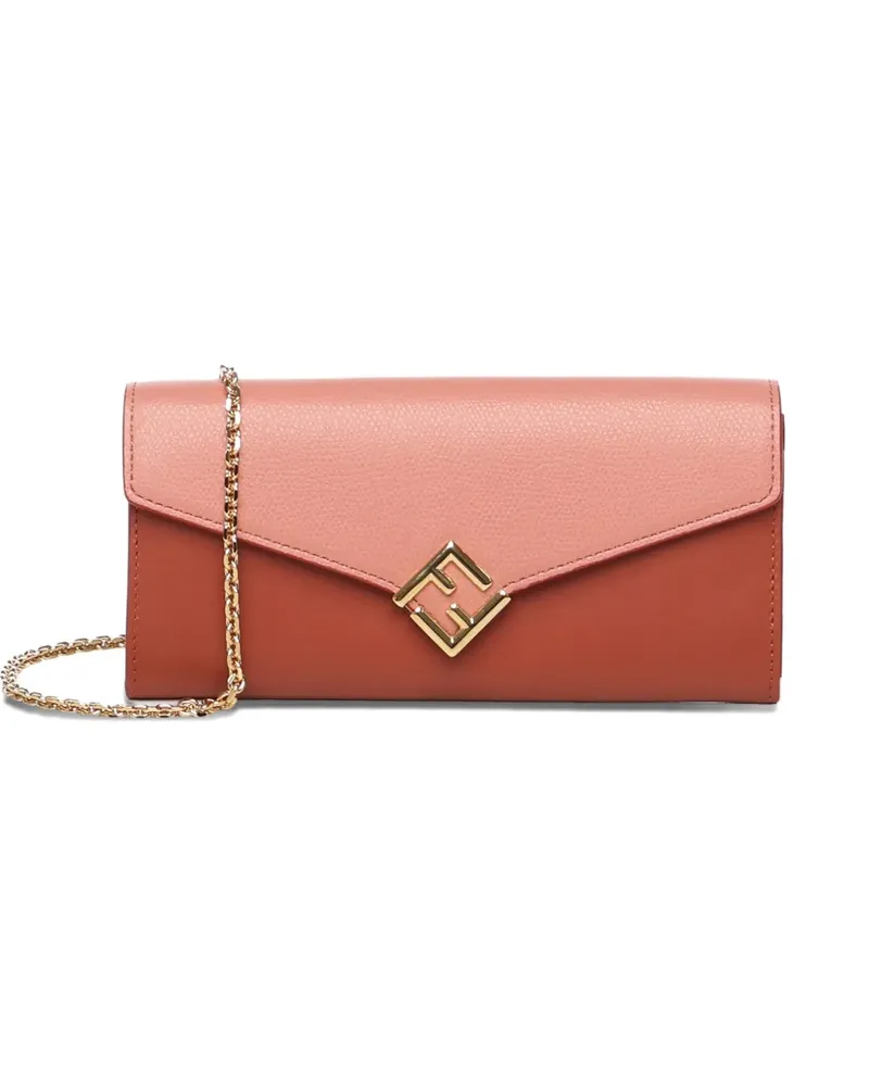 Fendi logo-plaque wallet - Rosa Rosa