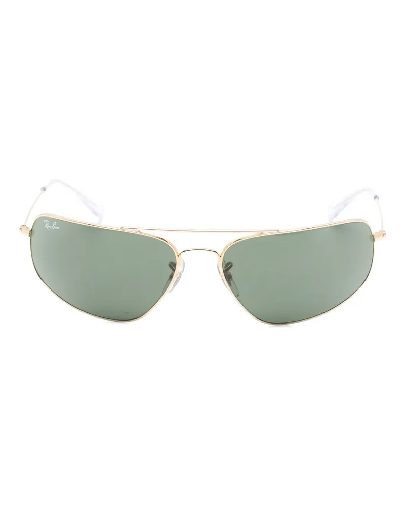 Ray Ban Sonnenbrille mit geometrischem Gestell - Gold Gold