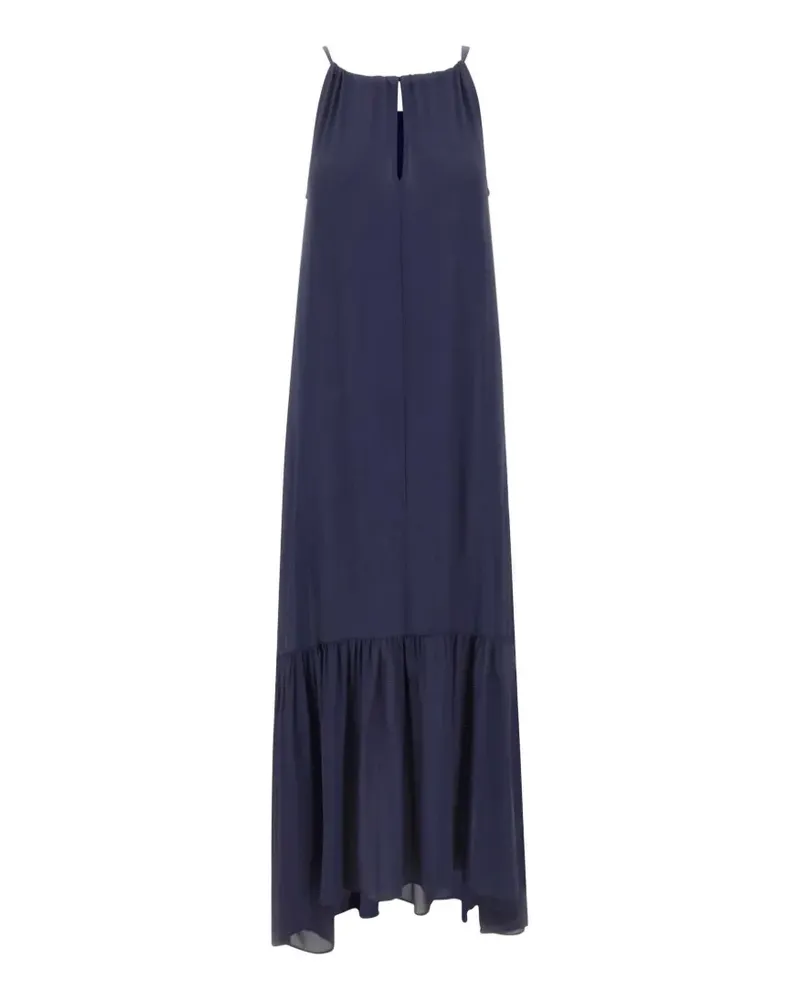 Kaos ruffled-hem sleeveless dress - Blau Blau