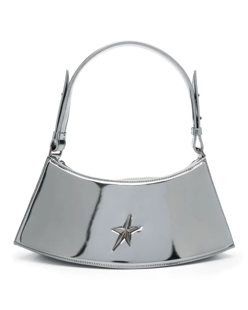 Thierry Mugler Schultertasche mit Logo-Applikation - Blau Blau