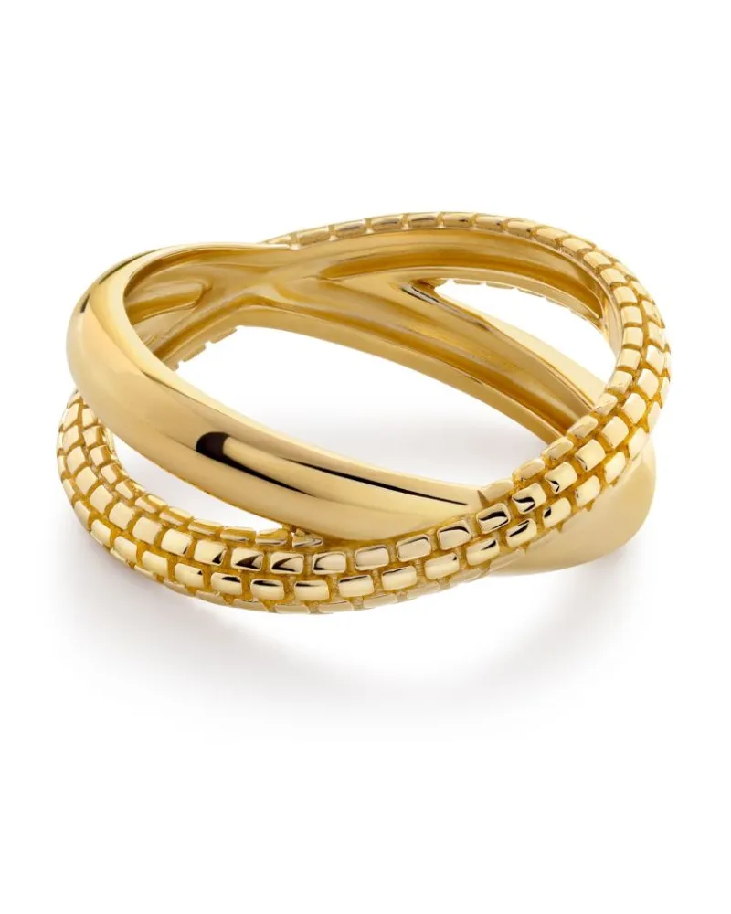 Monica Vinader Heirloom Crossover Ring - Gold Gold