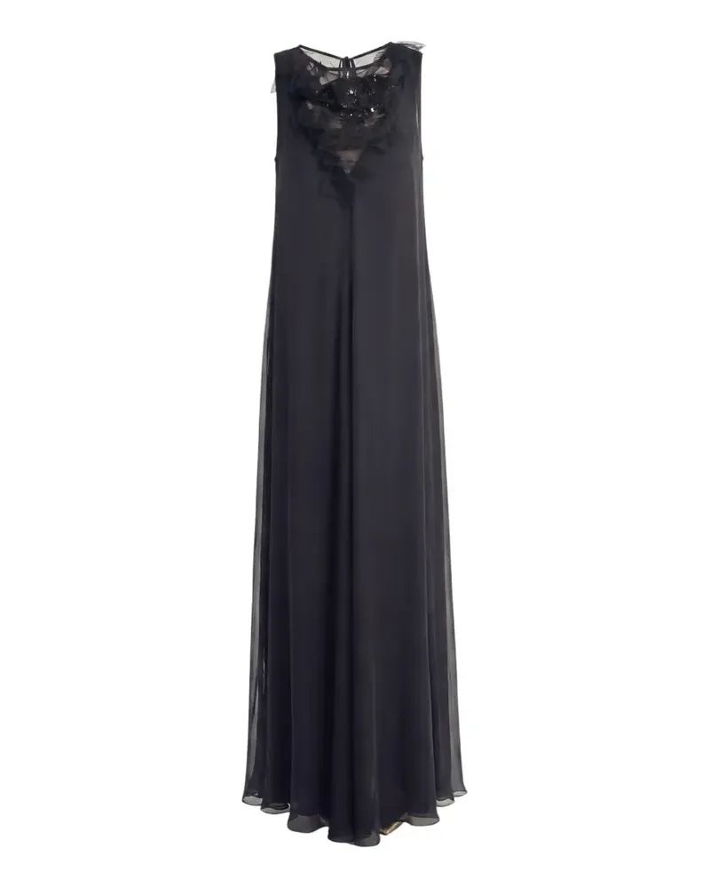 Irina Schrotter Seraphine ruffled sequin-embellished maxi dress - Schwarz Schwarz