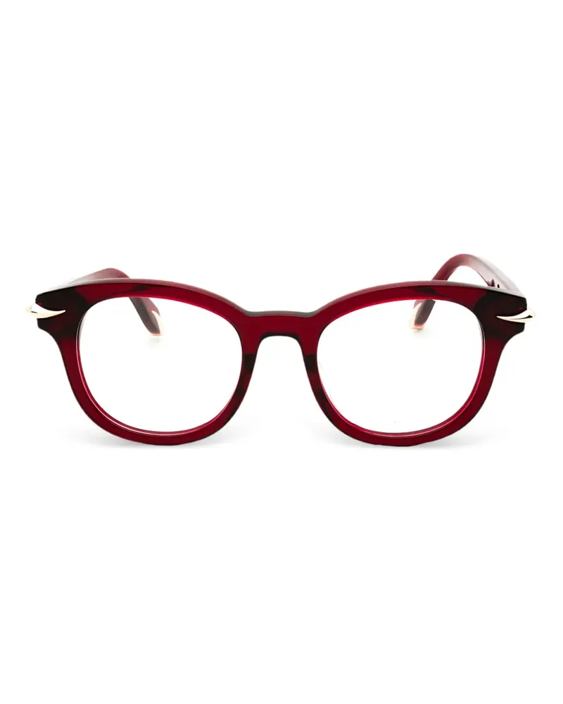Roberto Cavalli Brille mit rundem Gestell - Rot Rot