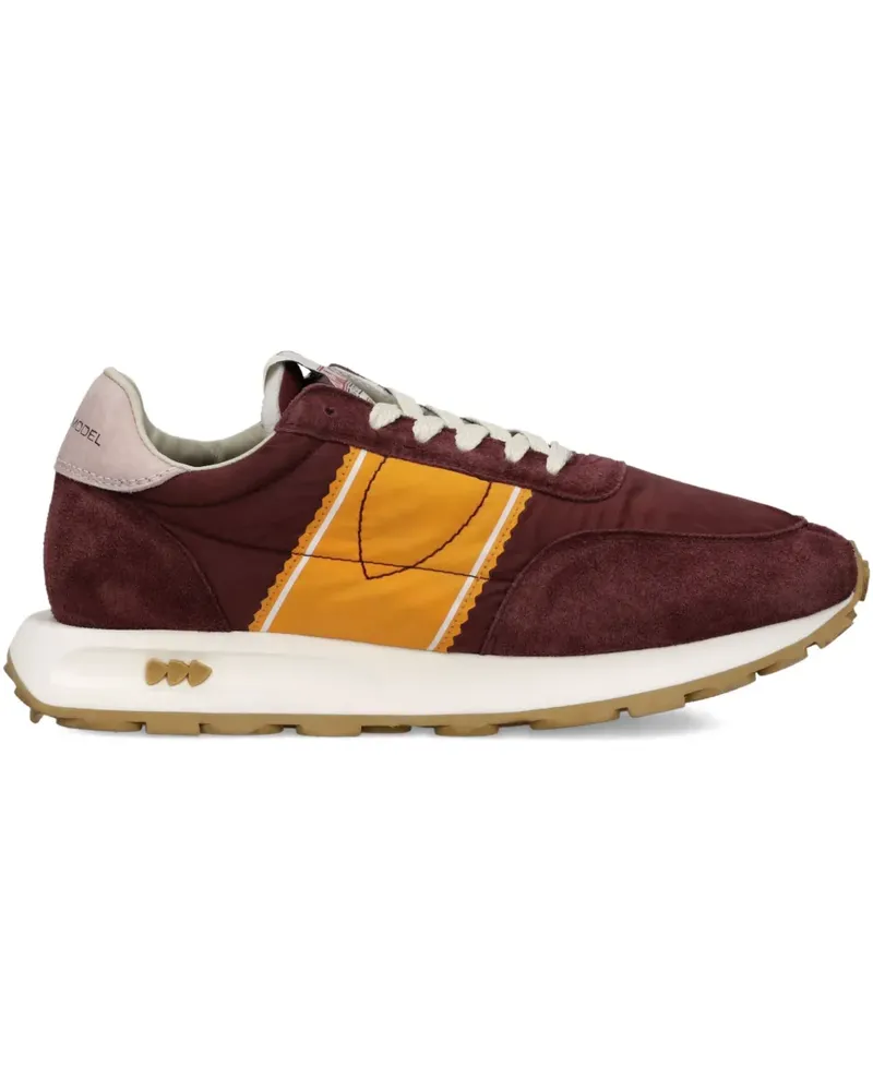 Philippe Model Sneakers mit Wildledereinsätzen - Rot Rot