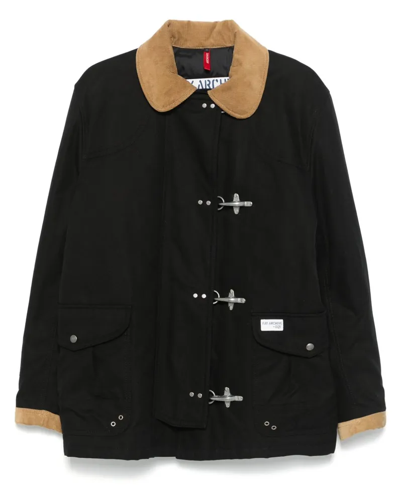 Fay 4-Ganci Jacke - Schwarz Schwarz