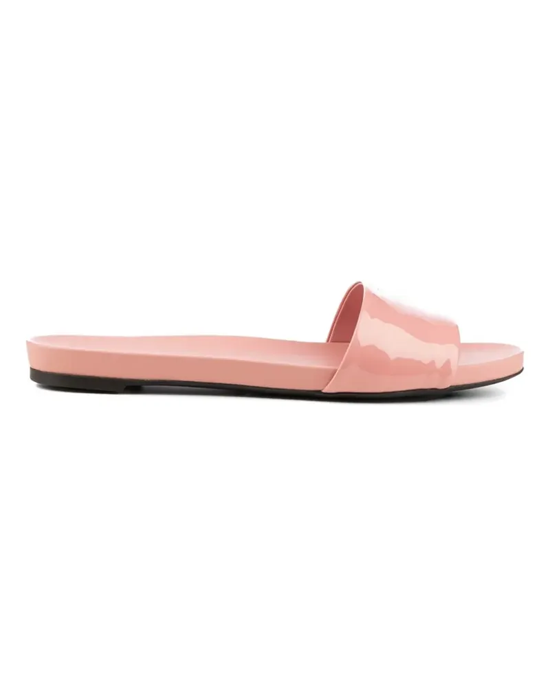 Prada patent-finish slip-on sandals - Rosa Rosa