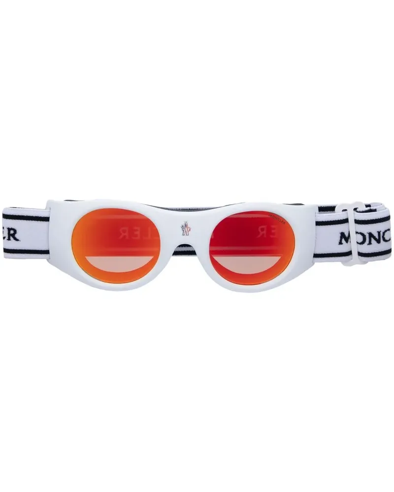 Moncler 0051 5521U Sonnenbrille - Weiß Weiß