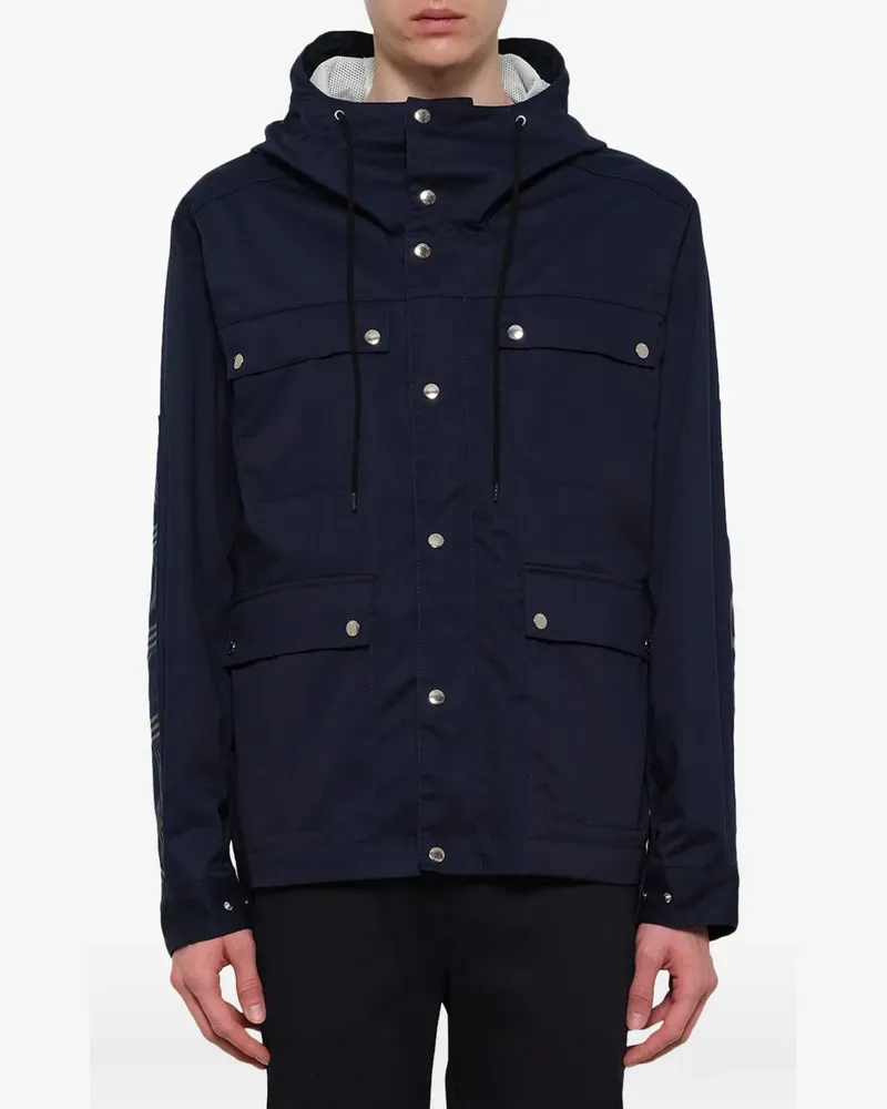 Kenzo Paris logo-print parka - Blau Blau