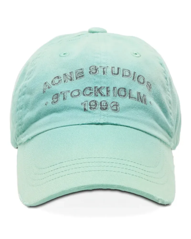 Acne Studios embroidered baseball cap - Grün Grün