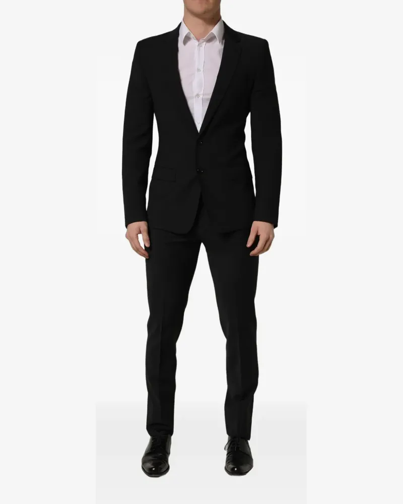 Dolce & Gabbana Anzug mit schmalem Schnitt - Schwarz Schwarz