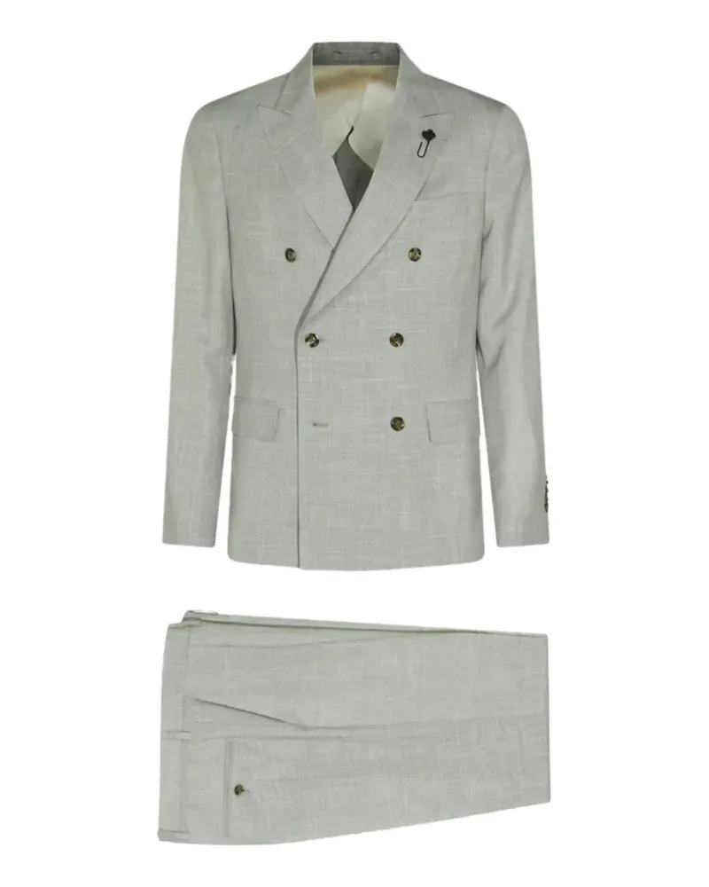 LARDINI double-breasted blazer - Grau Grau