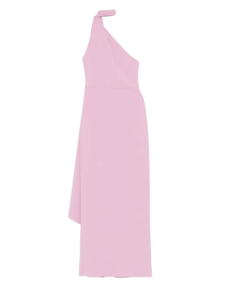 Solace London one-shoulder drape dress - Rosa Rosa
