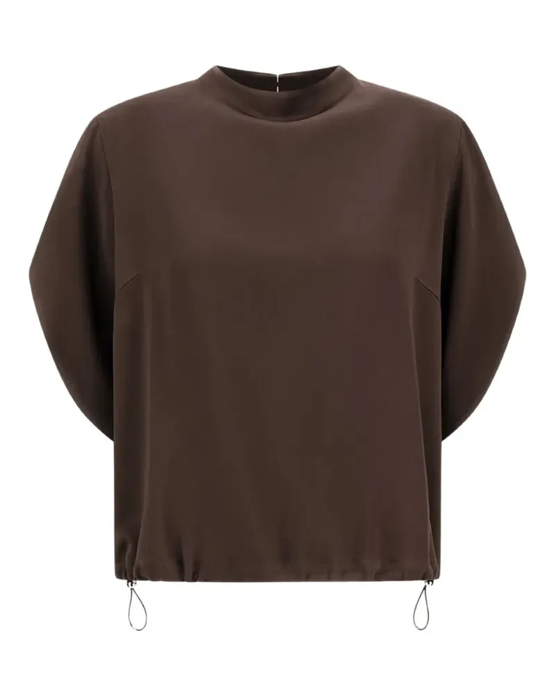 Herno drawstring three-quarter sleeves blouse - Braun Braun