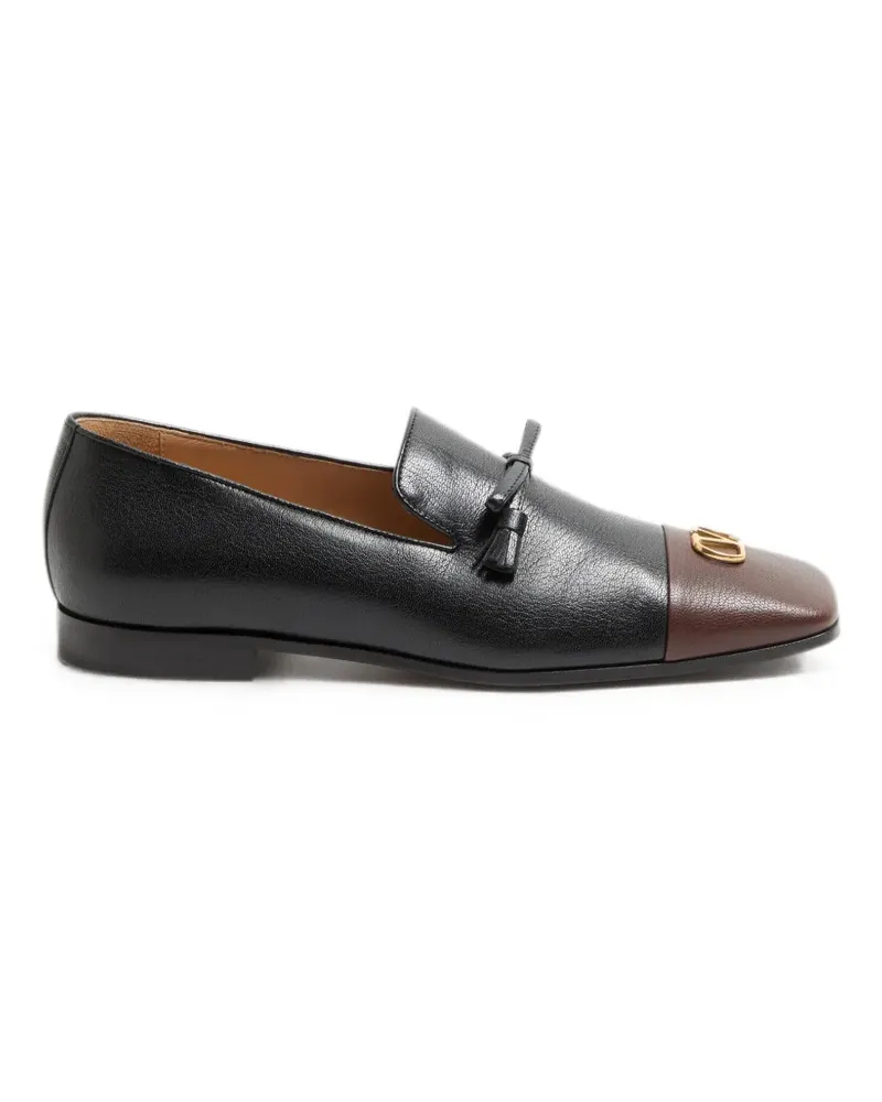 Valentino Garavani Babouchoes Loafer aus Ziegenleder - Schwarz Schwarz