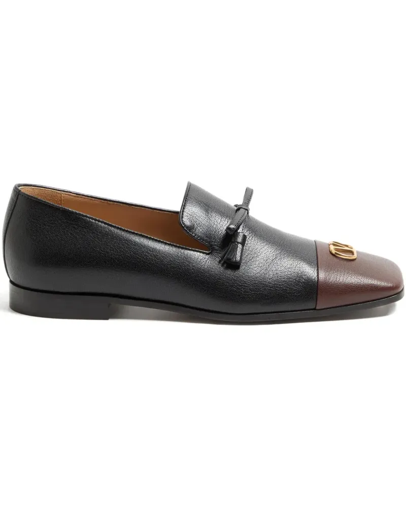 Valentino Garavani Babouchoes Loafer mit V-Logo - Schwarz Schwarz