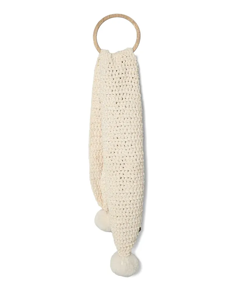 Kurt Geiger pompom-detail scarf - Nude Nude
