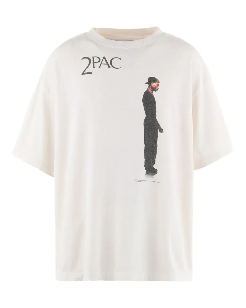 SAINT MXXXXXX 2Pac T-Shirt - Weiß Weiß