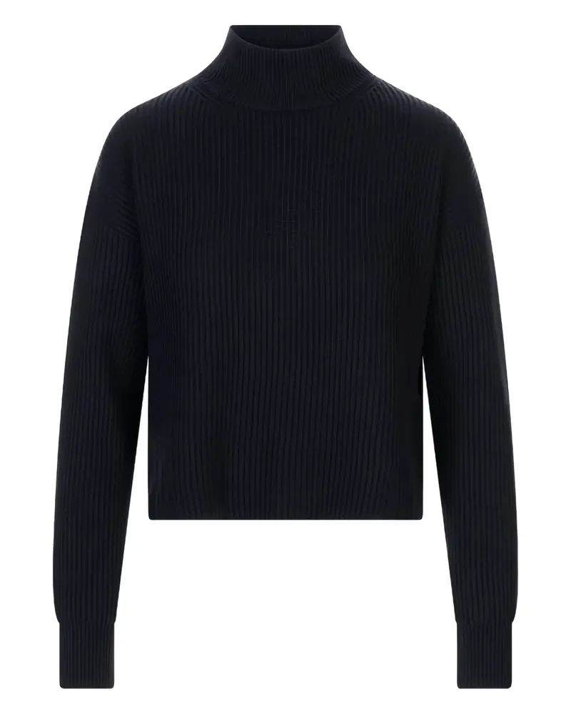Max Mara Gerippter Fufy Rollkragenpullover - Blau Blau