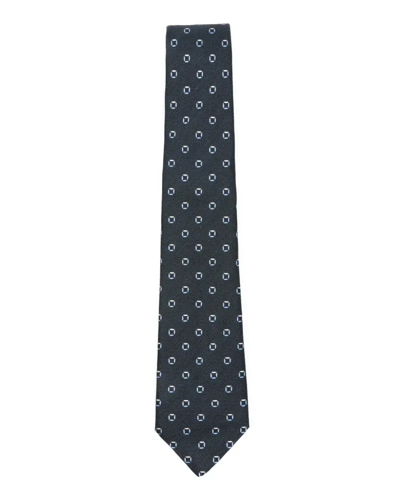 Canali geometric-pattern tie - Blau Blau