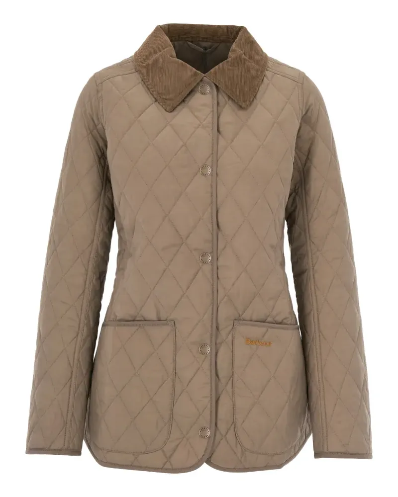 Barbour Annandale quilted corduroy-collar jacket - Nude Nude