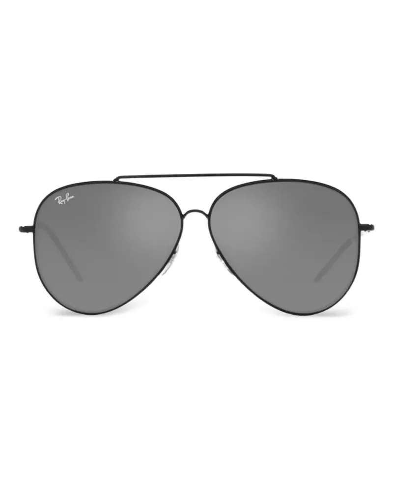 Ray Ban Aviator Reverse Sonnenbrille - Schwarz Schwarz