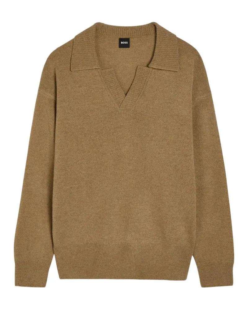 HUGO BOSS V-neck sweater - Nude Nude