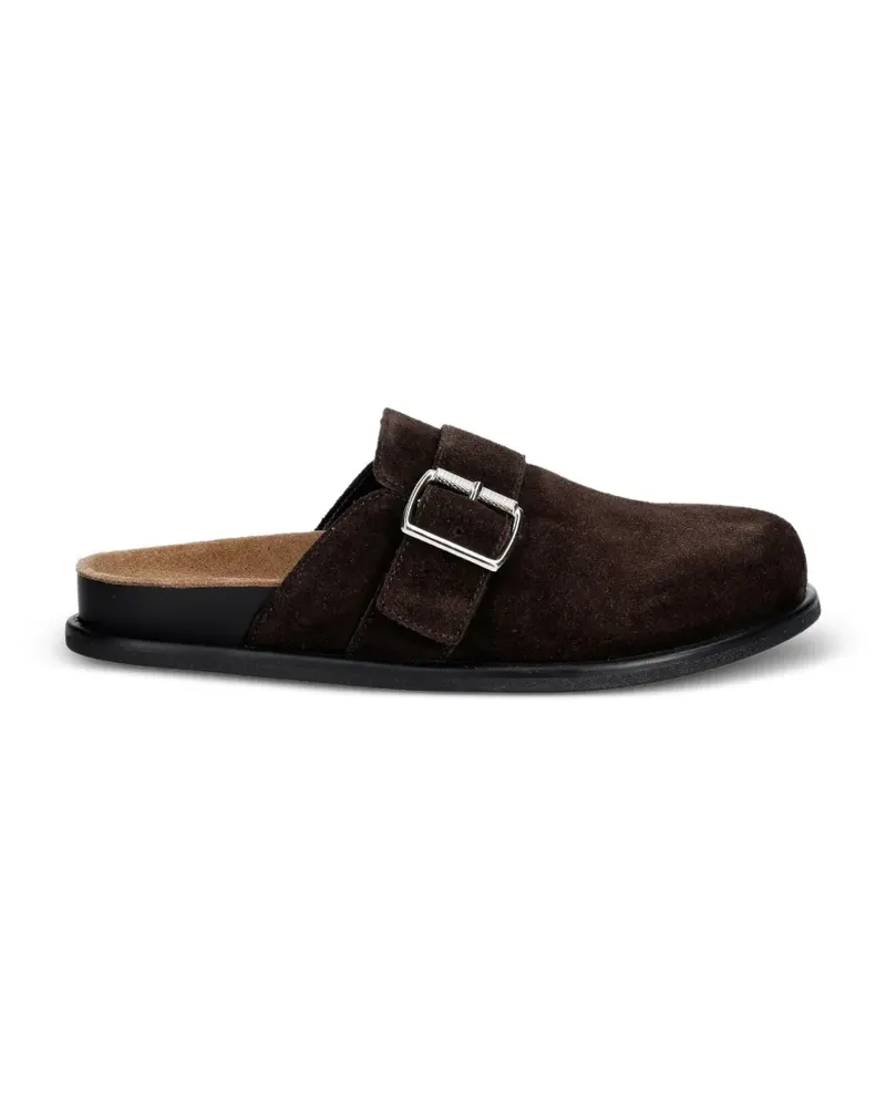 Vagabond Effie buckle-fastening suede mules - Braun Braun