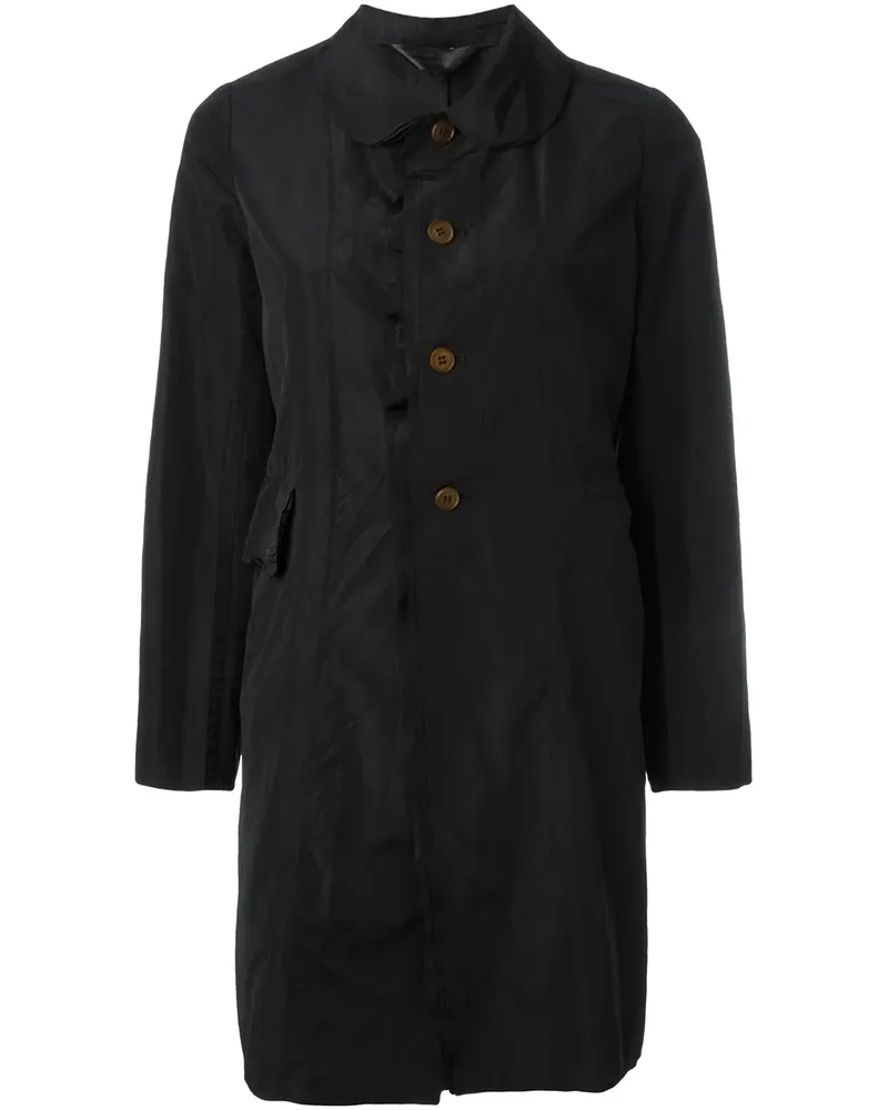 Comme des Garçons Mantel mit Bubikragen - Schwarz Schwarz