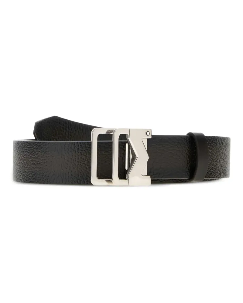Montblanc Schnallengürtel aus Leder - Schwarz Schwarz