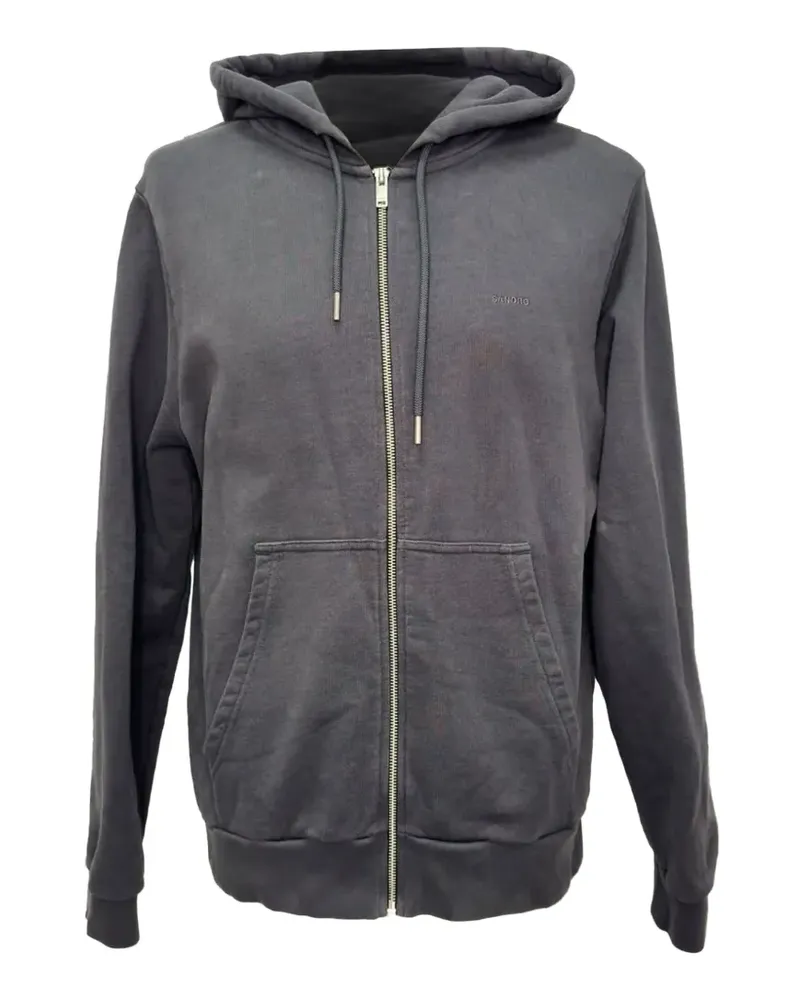 Sandro Kapuzenjacke mit Logo-Stickerei - Schwarz Schwarz