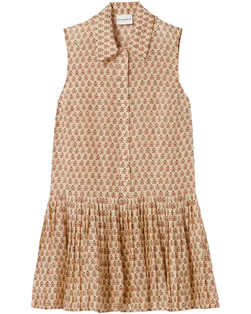 Claudie Pierlot Minikleid mit Print - Nude Nude