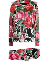 Philipp Plein Jogginganzug mit Blumen-Print Rot